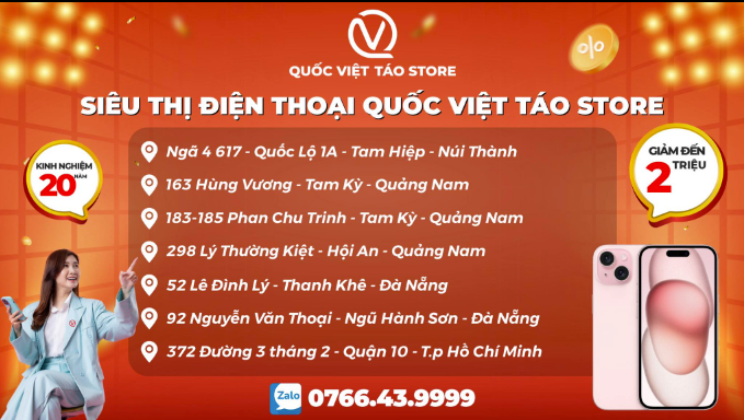 Địa chỉ mua iPhone uy tín tại Quảng Nam